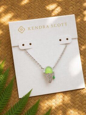 Kendra Scott Ice Cream Silver Short Pendant Necklace